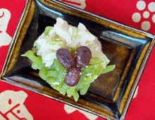 松の雪
						上生菓子)